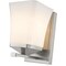 Z-Lite Darcy 1 Light Wall Sconce, Brushed Nickel & Etched Opal 1939-1S-BN - alternate 7